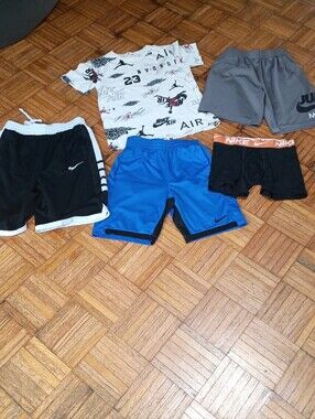 Nike Blue and Black Kids Athletic Shorts Pack